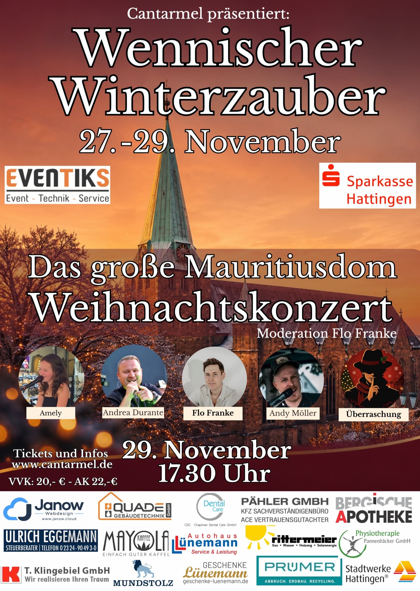 Poster: Das große Mauritiusdom Weihnachtskonzert